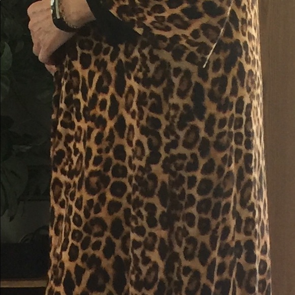 Leopard print ankle length cardigan / duster - Picture 4 of 9